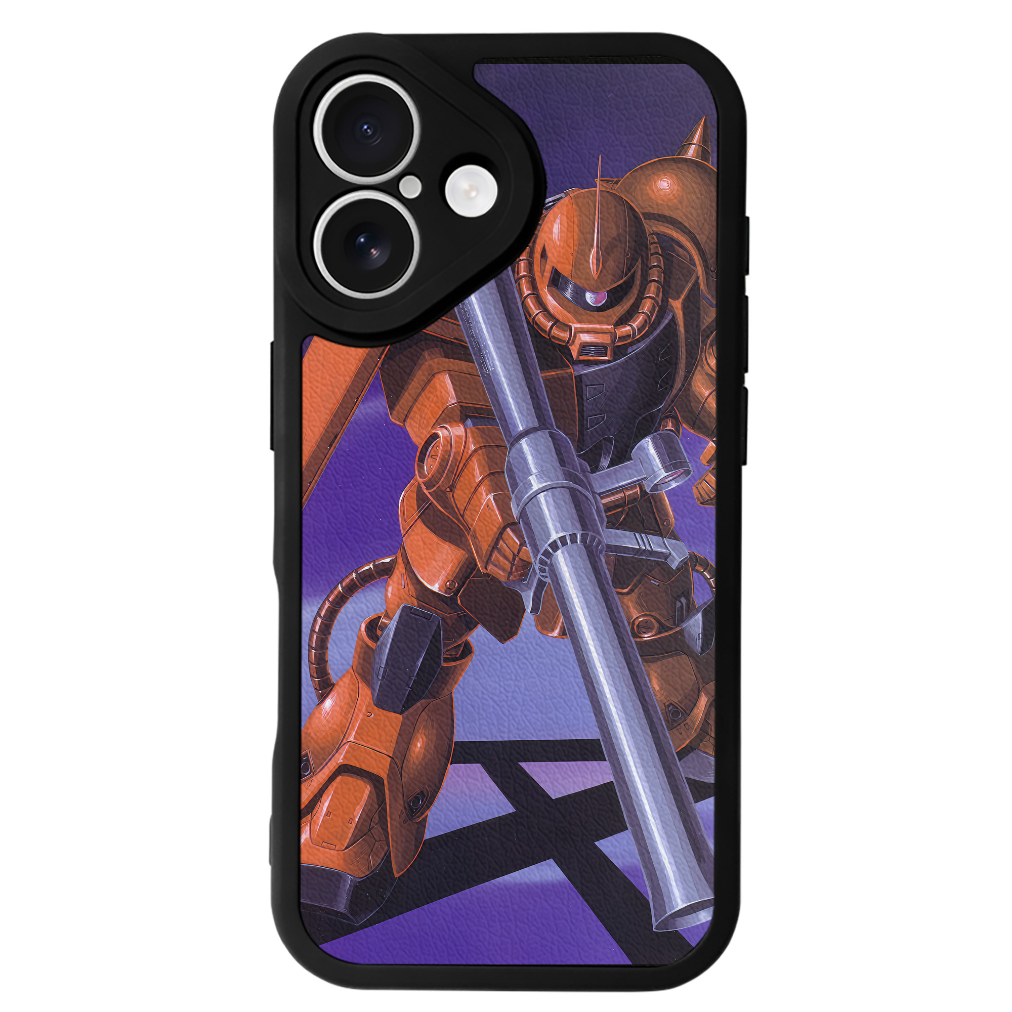 （画像用） 機動戦士ガンダム Mobile Suit Gundam 【iPhone 16シリーズ対応】シリコンスマホケース（レザー調） 材質：シリコン